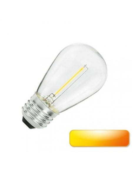 Interelec 403278 S14 E27 Led Naranja 1.2w Filamento Lampara Decorativa