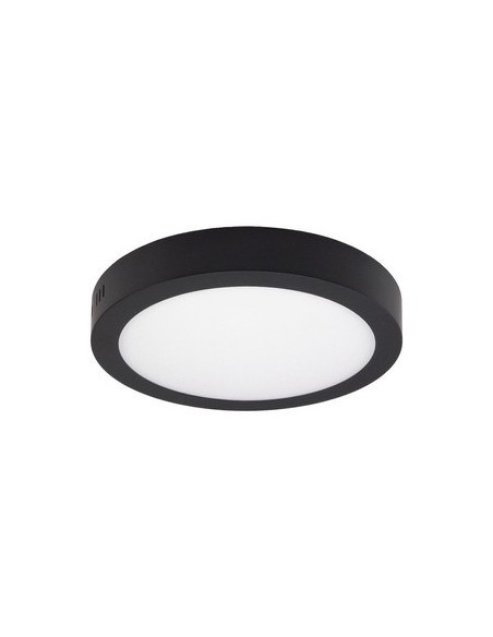 Idlr P130_18w_ Negro Panel Led Ext Redondo 18w/860 21x3cm 1400lm Luz Fria / De Sobre Poner